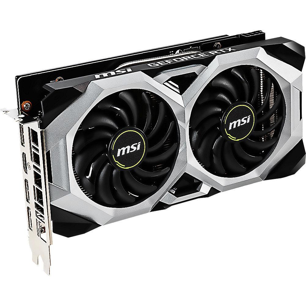 MSI GeForce RTX 2060 Ventus OC 6GB GDDR6 Grafikkarte 3xDP/HDMI