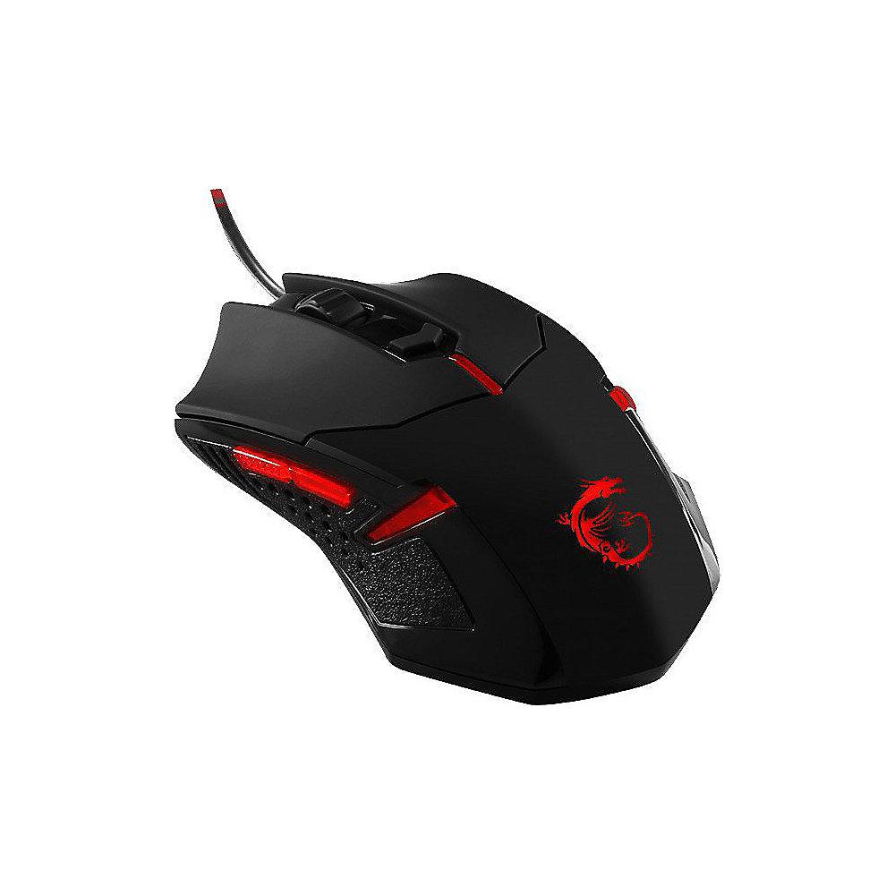 MSI Interceptor DS B1 Gaming Mouse schwarz, USB