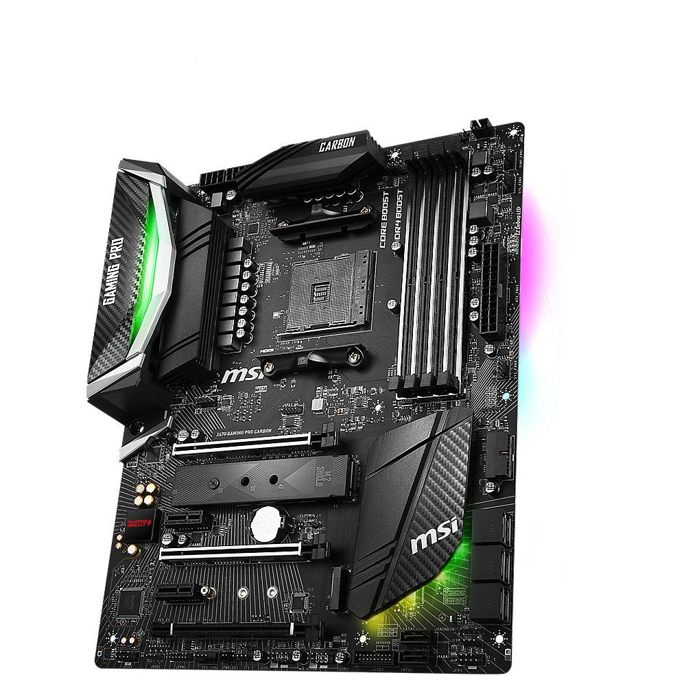 MSI X470 Gaming Pro Carbon SATA600/R/M.2/USB3.1 ATX Mainboard Sockel AM4