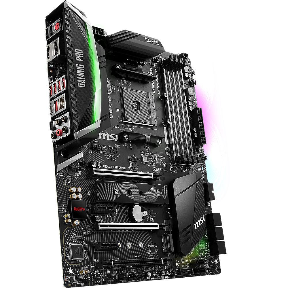 MSI X470 Gaming Pro Carbon SATA600/R/M.2/USB3.1 ATX Mainboard Sockel AM4