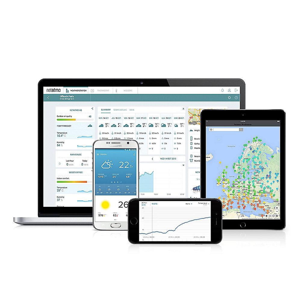 Netatmo Wetterstation für Ihr Smartphone   zusätzliches Innenmodul, Netatmo, Wetterstation, Ihr, Smartphone, , zusätzliches, Innenmodul