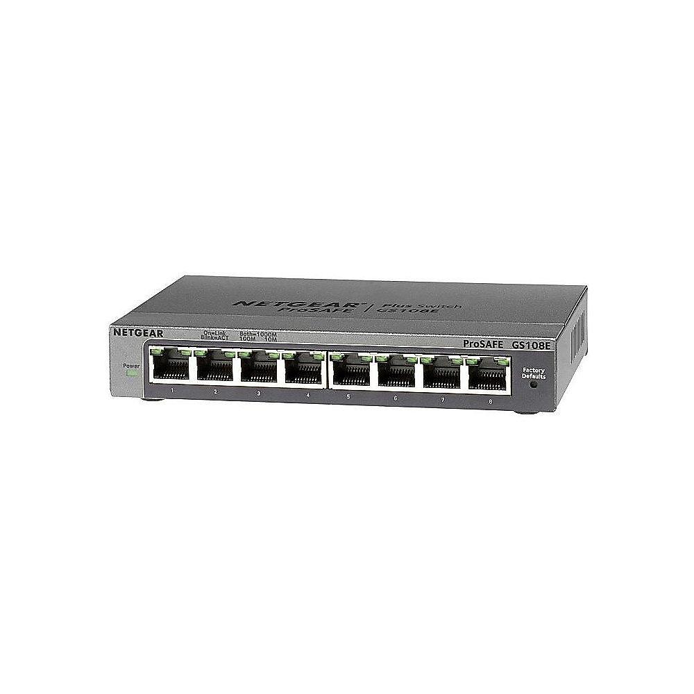 Netgear GS108E-300PES ProSafe Plus 8x Gigabit Switch web managed IGMPv3