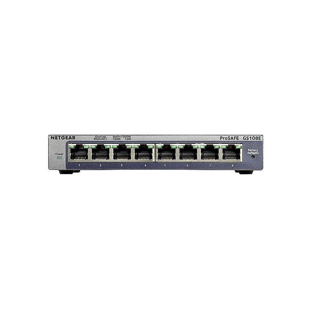 Netgear GS108E-300PES ProSafe Plus 8x Gigabit Switch web managed IGMPv3
