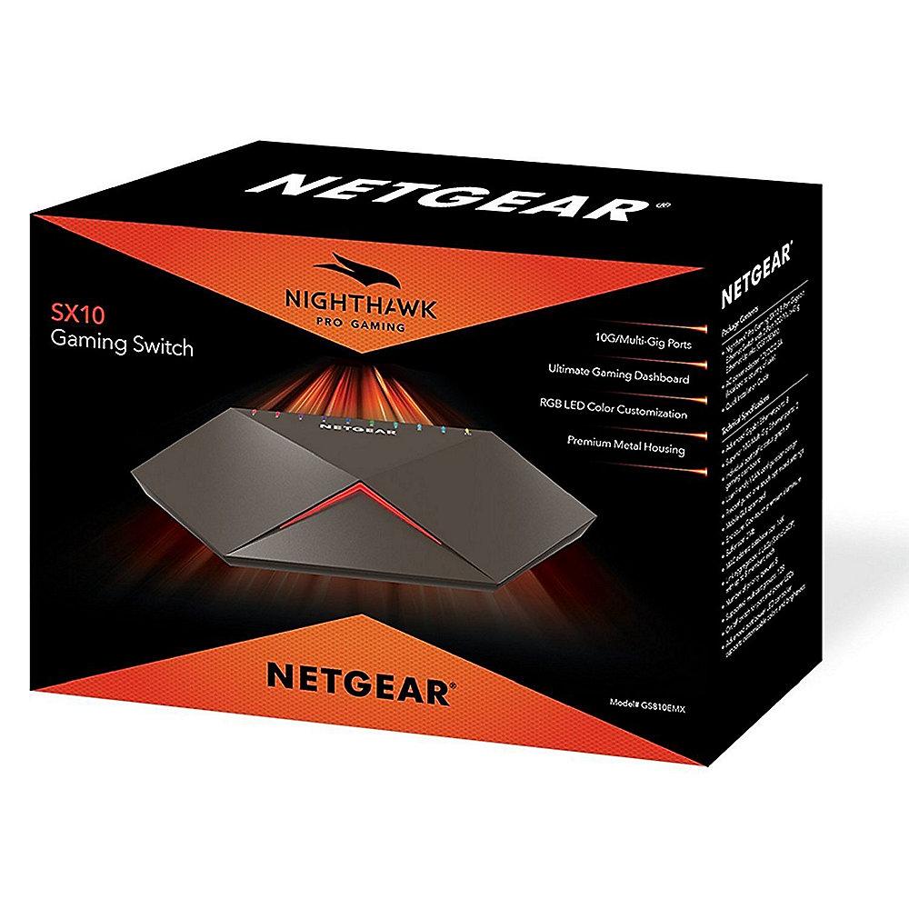 Netgear GS810EMX Nighthawk Pro Gaming SX10 8-Port Gigabit Switch