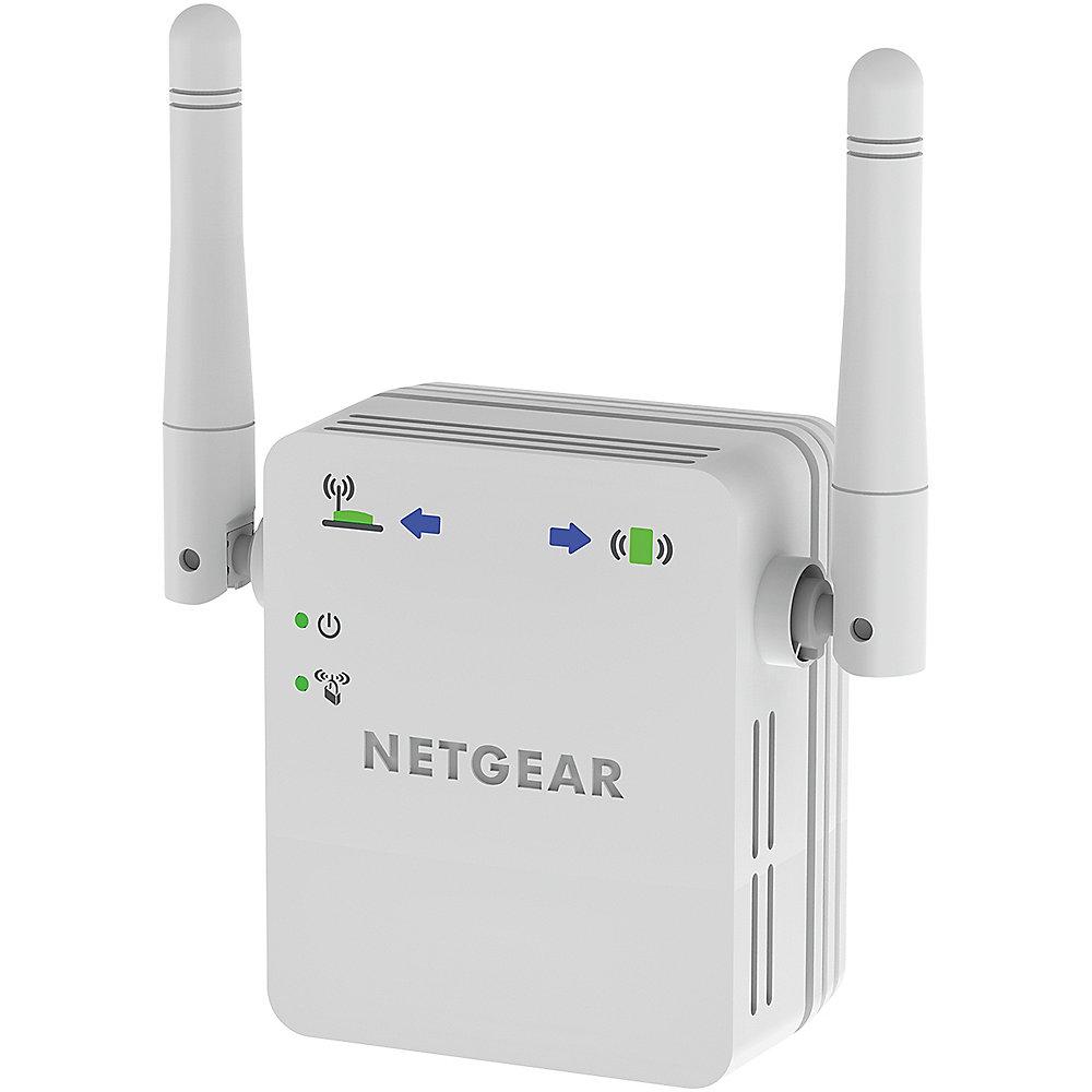 Netgear N300 WN3000RPv2 WLAN-n 300MB/s Repeater Wireless LAN Verstärker weiß