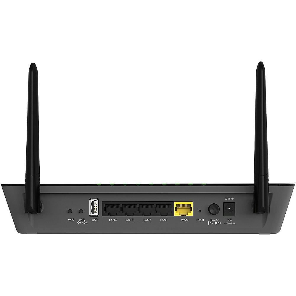 Netgear R6220 AC1200 Smart WLAN Router mit externen Antennen, Netgear, R6220, AC1200, Smart, WLAN, Router, externen, Antennen