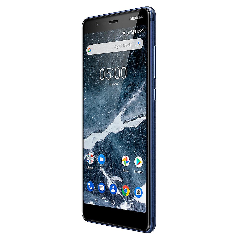 Nokia 5.1 (2018) 16GB Dual-SIM blau mit Android One, Nokia, 5.1, 2018, 16GB, Dual-SIM, blau, Android, One