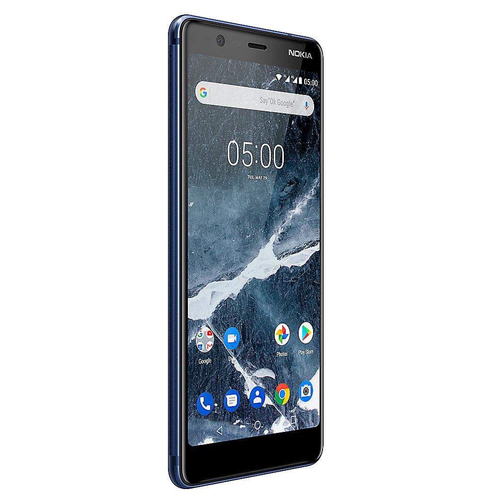 Nokia 5.1 (2018) 16GB Dual-SIM blau mit Android One, Nokia, 5.1, 2018, 16GB, Dual-SIM, blau, Android, One