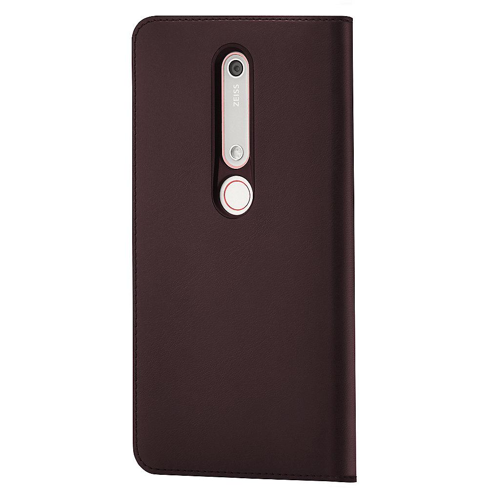 Nokia 6.1 - Flip Cover CP-308, Iron Red, Nokia, 6.1, Flip, Cover, CP-308, Iron, Red