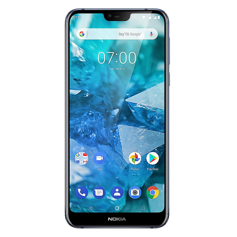 Nokia 7.1 (2018) 32GB blue Dual-SIM Android 8 Smartphone mit Zeiss-Kamera