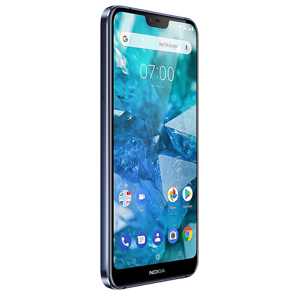 Nokia 7.1 (2018) 32GB blue Dual-SIM Android 8 Smartphone mit Zeiss-Kamera, Nokia, 7.1, 2018, 32GB, blue, Dual-SIM, Android, 8, Smartphone, Zeiss-Kamera