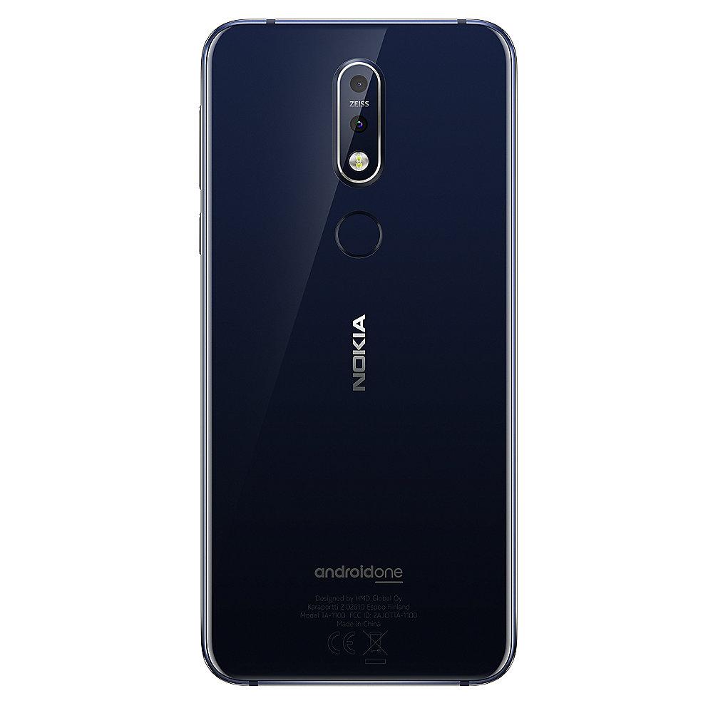 Nokia 7.1 (2018) 32GB blue Dual-SIM Android 8 Smartphone mit Zeiss-Kamera, Nokia, 7.1, 2018, 32GB, blue, Dual-SIM, Android, 8, Smartphone, Zeiss-Kamera