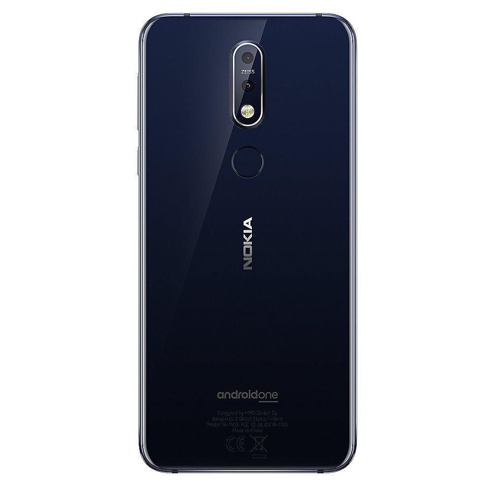 Nokia 7.1 (2018) 32GB blue Dual-SIM Android 8 Smartphone mit Zeiss-Kamera