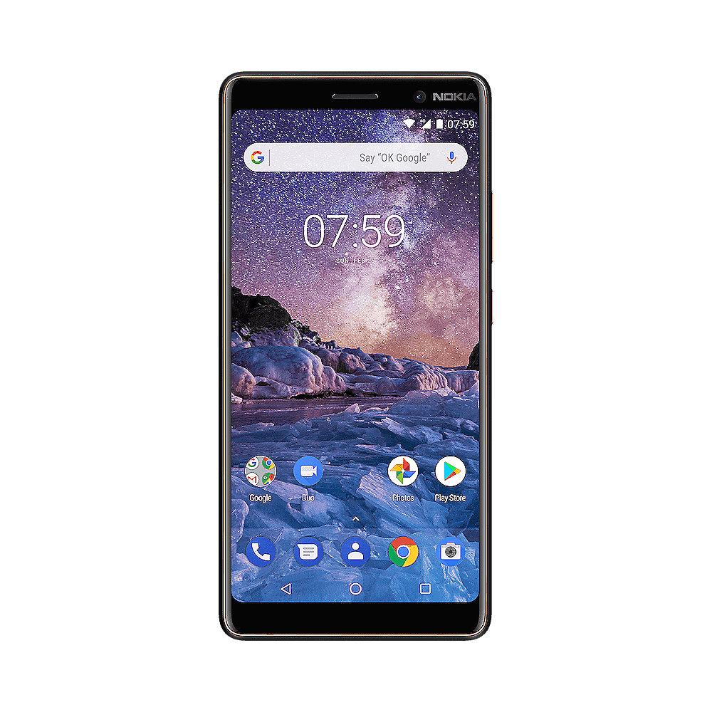 Nokia 7 Plus 64GB black copper Android 8.0 Smartphone, Nokia, 7, Plus, 64GB, black, copper, Android, 8.0, Smartphone