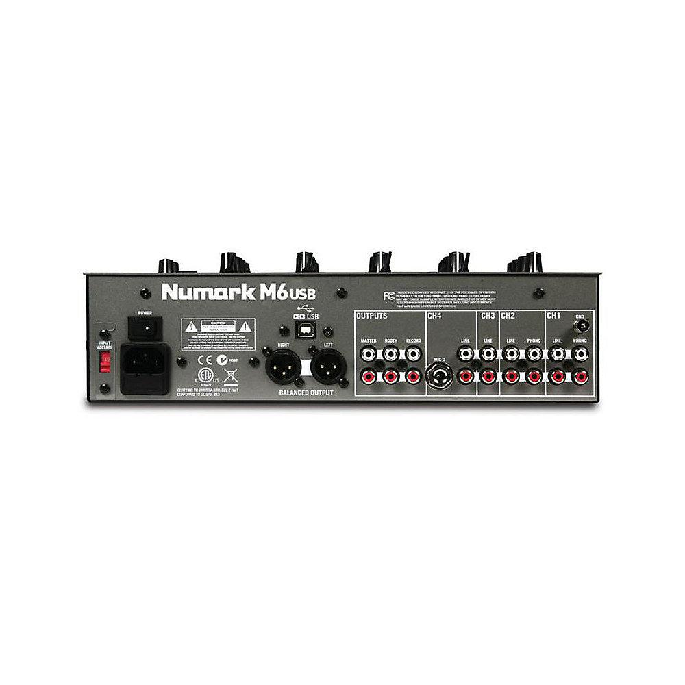 Numark M6USB Black 4-Kanal USB DJ-Mixer, Numark, M6USB, Black, 4-Kanal, USB, DJ-Mixer