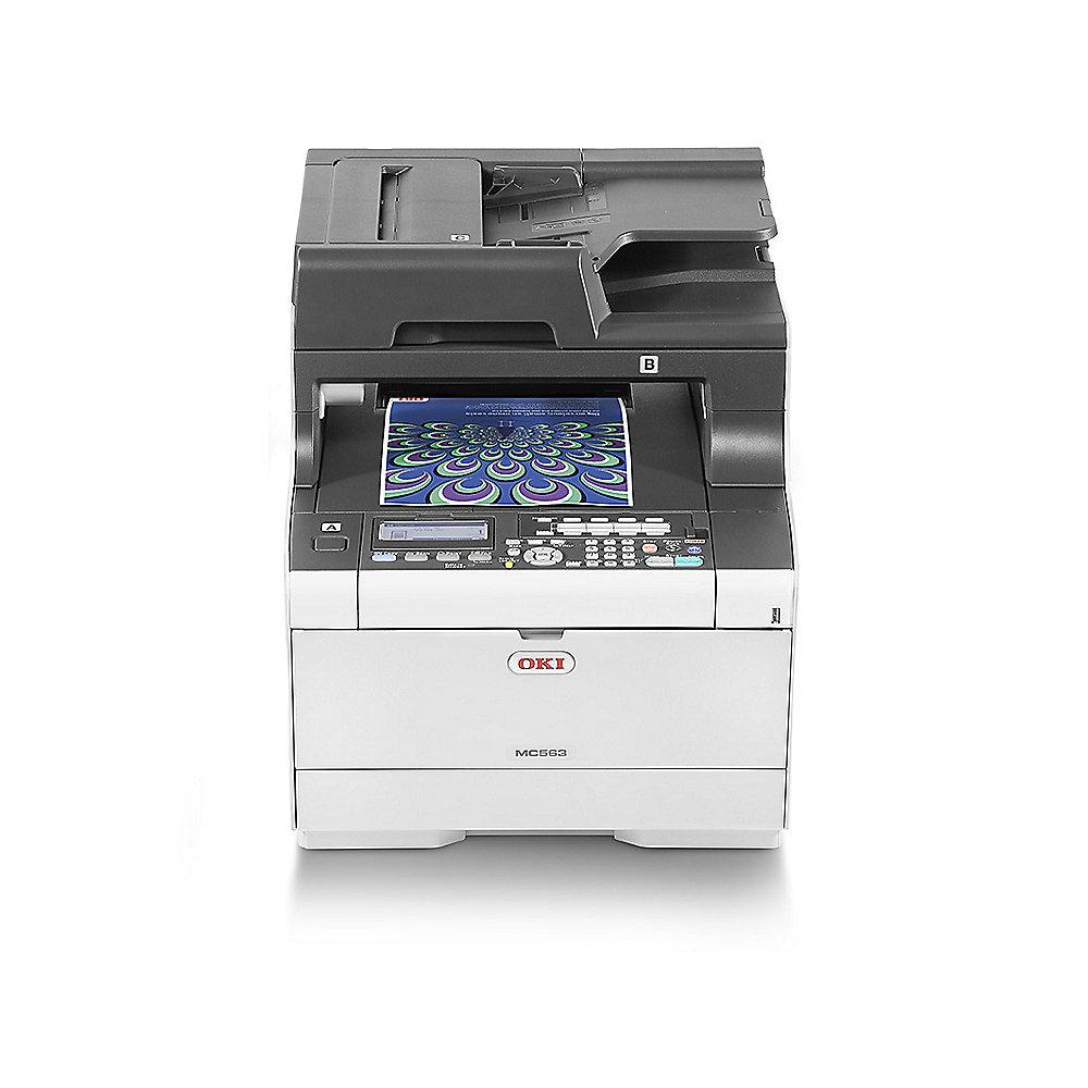 OKI MC563dn LED-Farblaserdrucker Scanner Kopierer Fax LAN