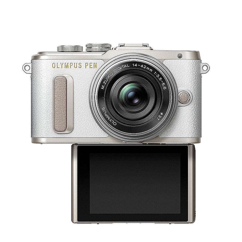 Olympus PEN E-PL8 Kit 14-42mm EZ Pancake Systemkamera weiß