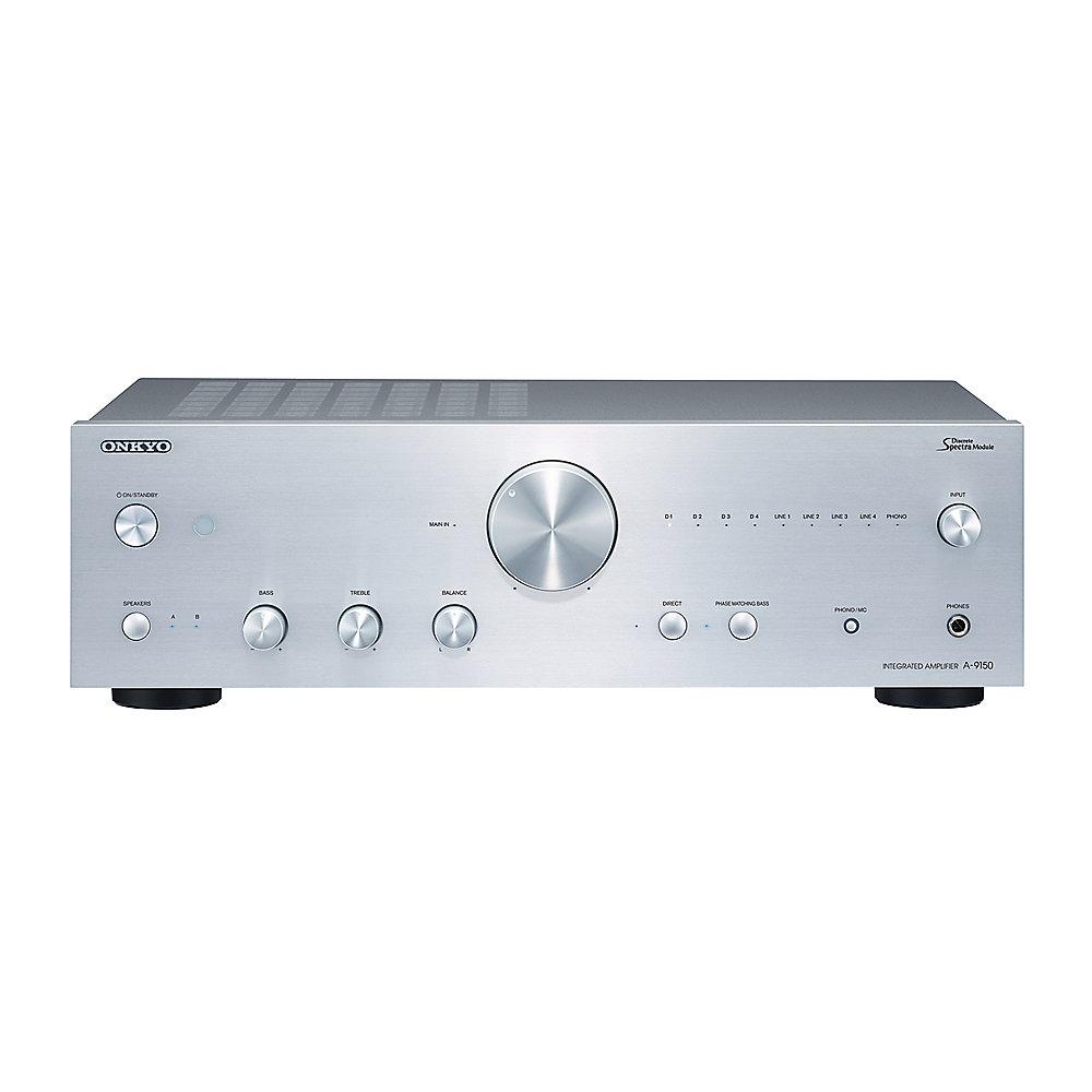 Onkyo A-9150 Stereo-Vollverstärker 2x60W Phono-Eingang, 32-Bit DAC, silber