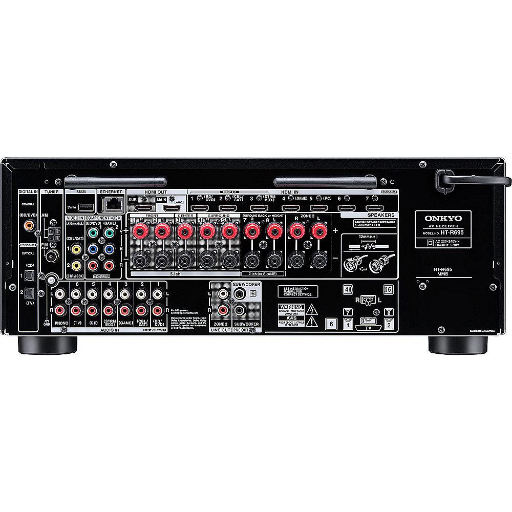 Onkyo HT-S7805-B 5.1.2-Kanal-Heimkinosystem Dolby Atmos® Bluetooth Schwarz