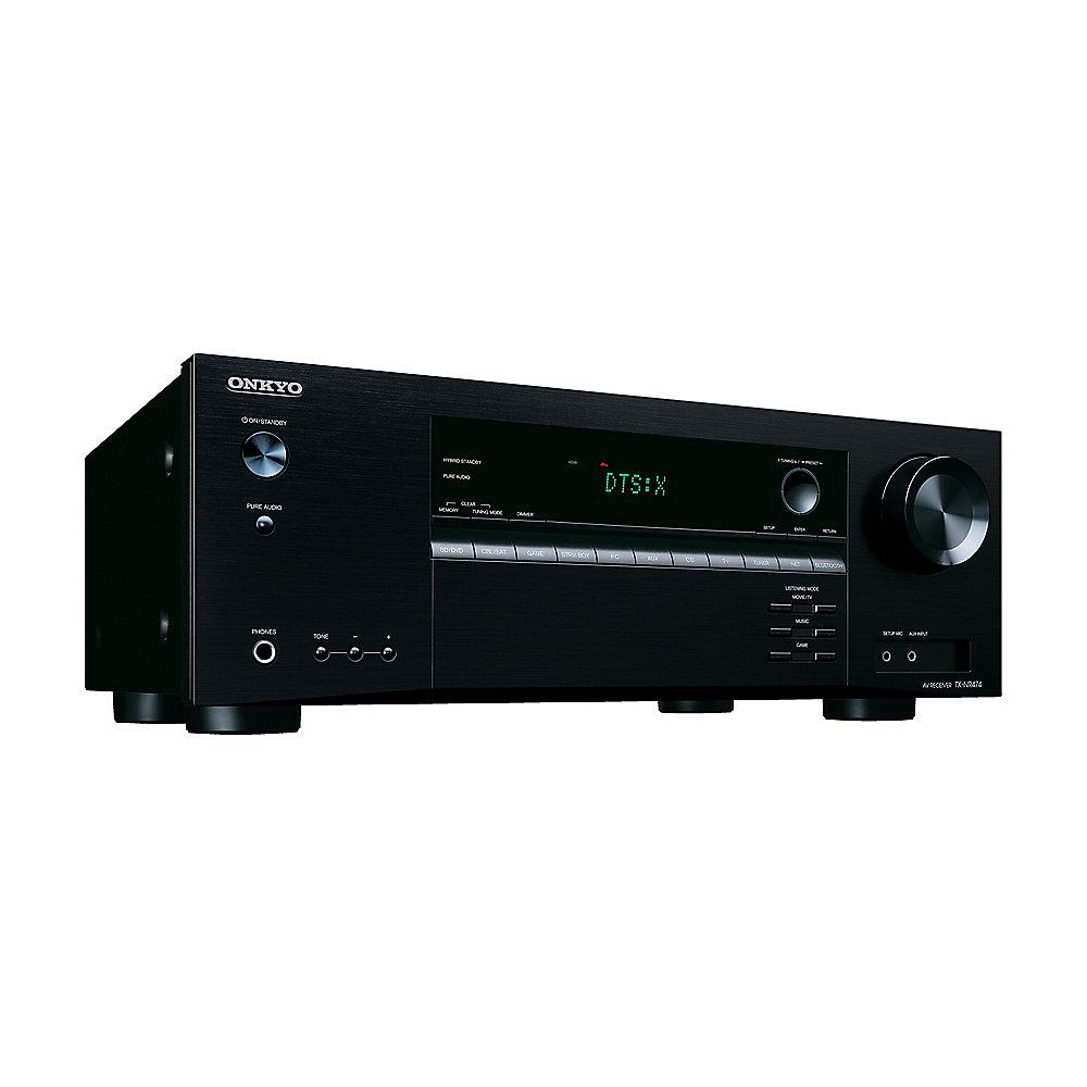 Onkyo TX-NR474 5.1 AV Netzwerk Receiver Bluetooth/Wi-Fi/Multiroom silber