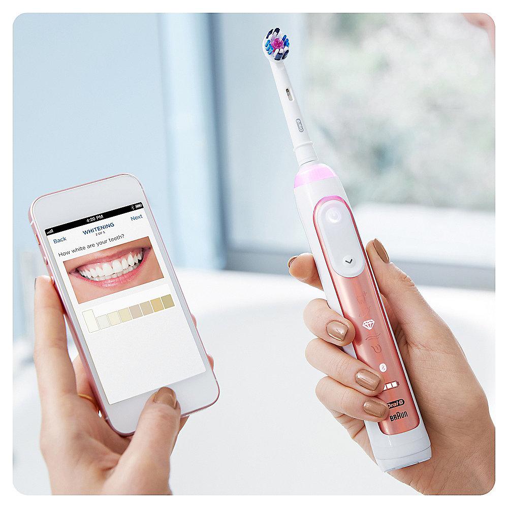 Oral-B Genius 10100S Rosegold Elektrische Zahnbürste mit Bluetooth