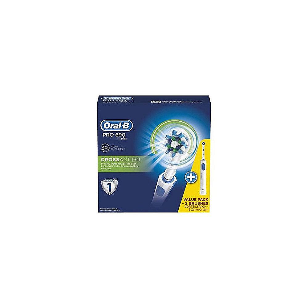 Oral-B PRO 690 Elektrische Zahnbürste mit 2. Handstück