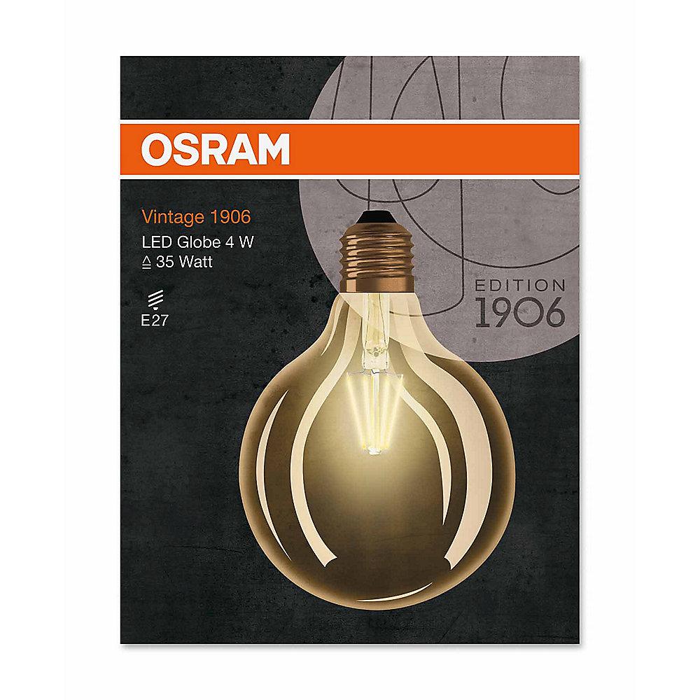 Osram LED Vintage 1906 G125 Globe 4W (35W) E27 klar warmweiß, Osram, LED, Vintage, 1906, G125, Globe, 4W, 35W, E27, klar, warmweiß