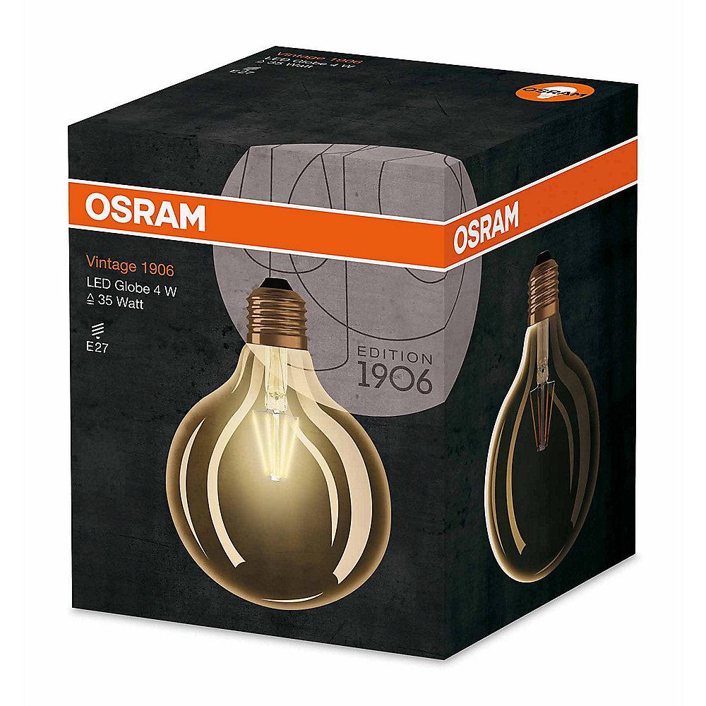 Osram LED Vintage 1906 G125 Globe 4W (35W) E27 klar warmweiß, Osram, LED, Vintage, 1906, G125, Globe, 4W, 35W, E27, klar, warmweiß