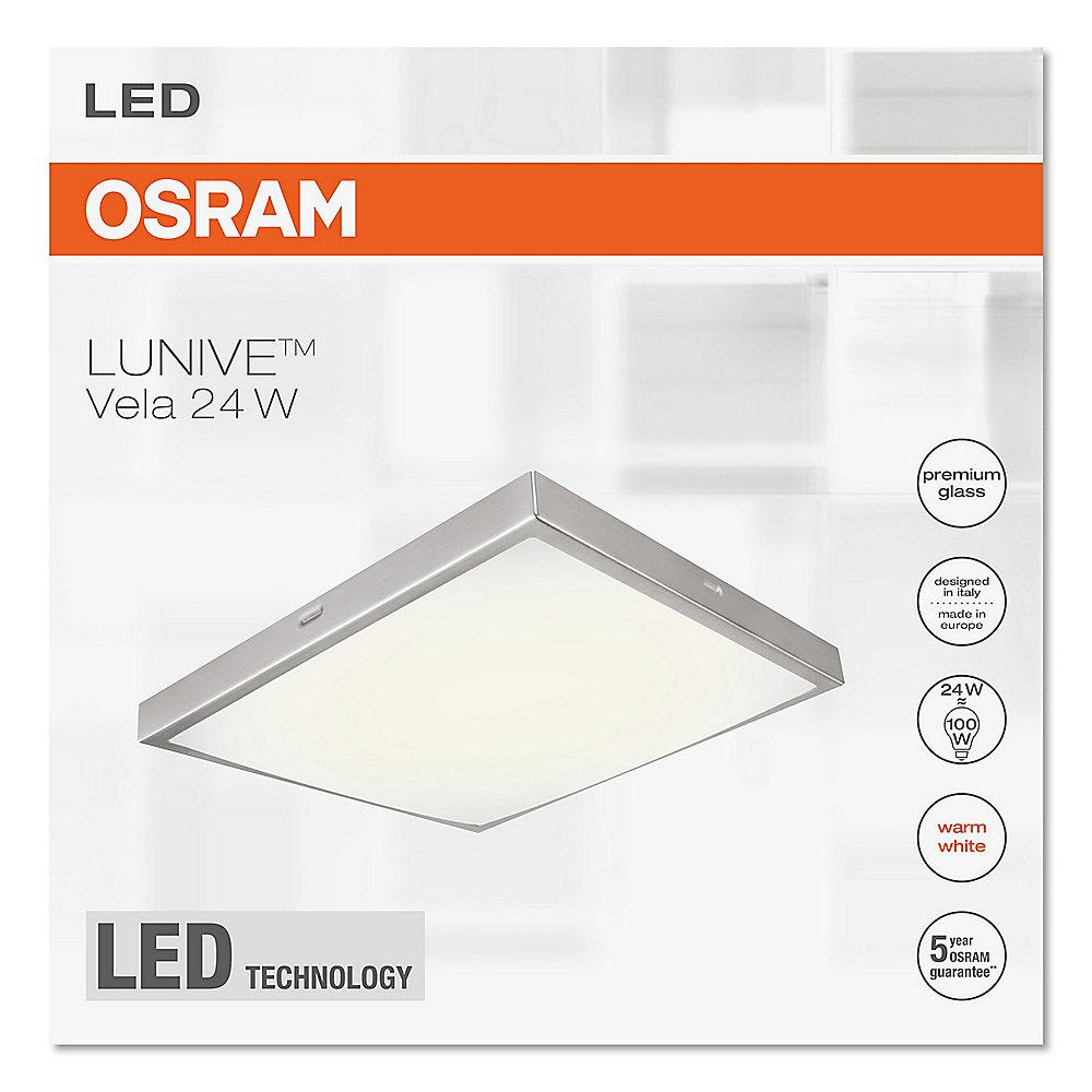 Osram Lunive Vela LED-Wand-/ Deckenleuchte 40 x 40 cm weiß