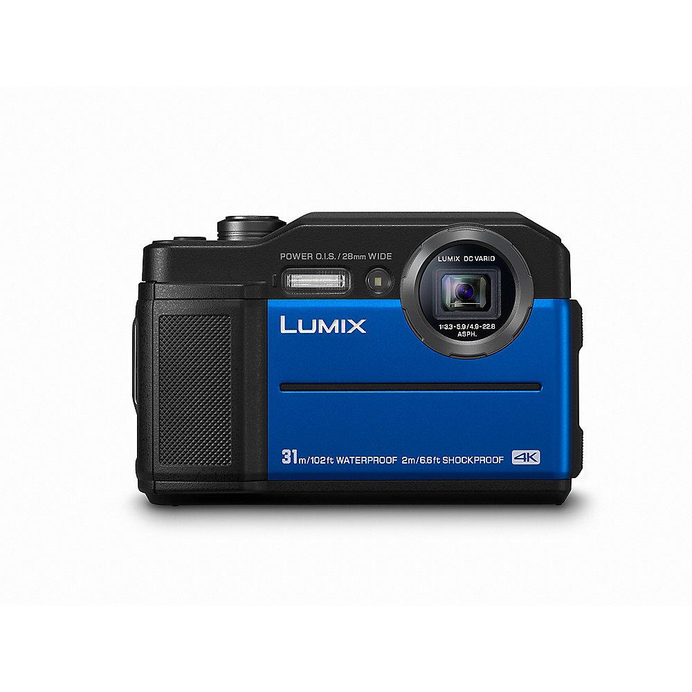 Panasonic Lumix DC-FT7 robuste Outdoorkamera wasserdicht stoßfest blau