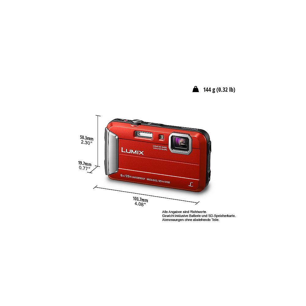 Panasonic Lumix DMC-FT30 Unterwasserkamera rot