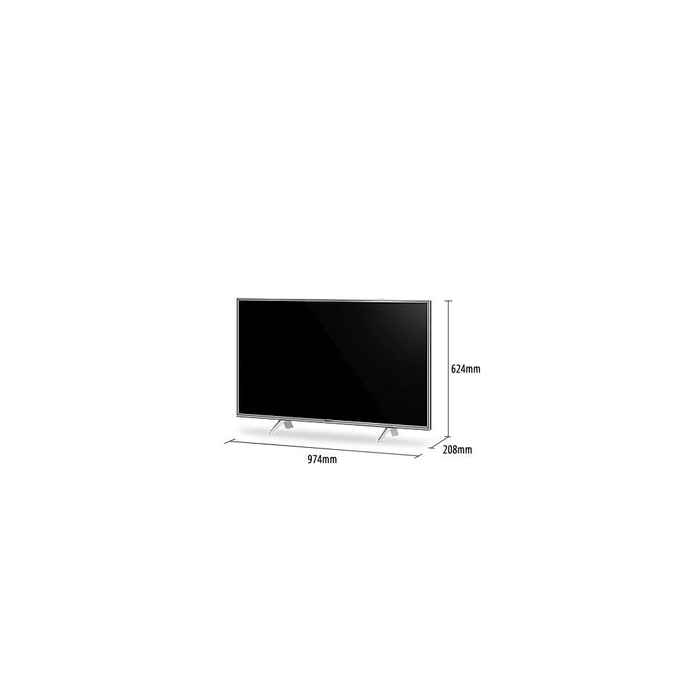 Panasonic TX-43FXW654S 108cm 43" 4K UHD Smart Fernseher silber