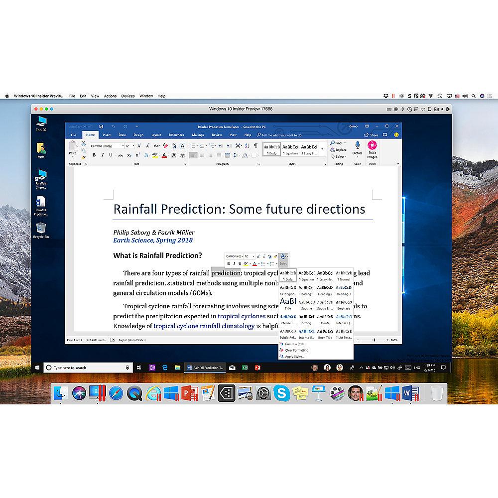 Parallels Desktop 14 für Mac Academic Edition Box, Subscription 1 Jahr