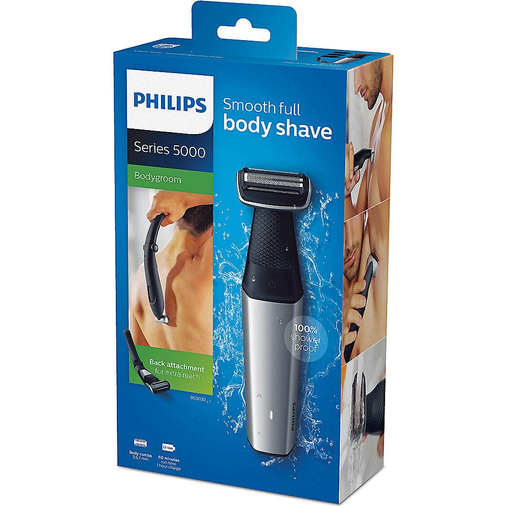 Philips BG5020/15 Wasserfester Bodygroomer mit 3 Kammaufsätzen   Verlängerung