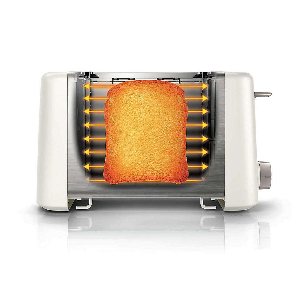 Philips Daily Collection HD4825/00 Toaster Weiß Edelstahl