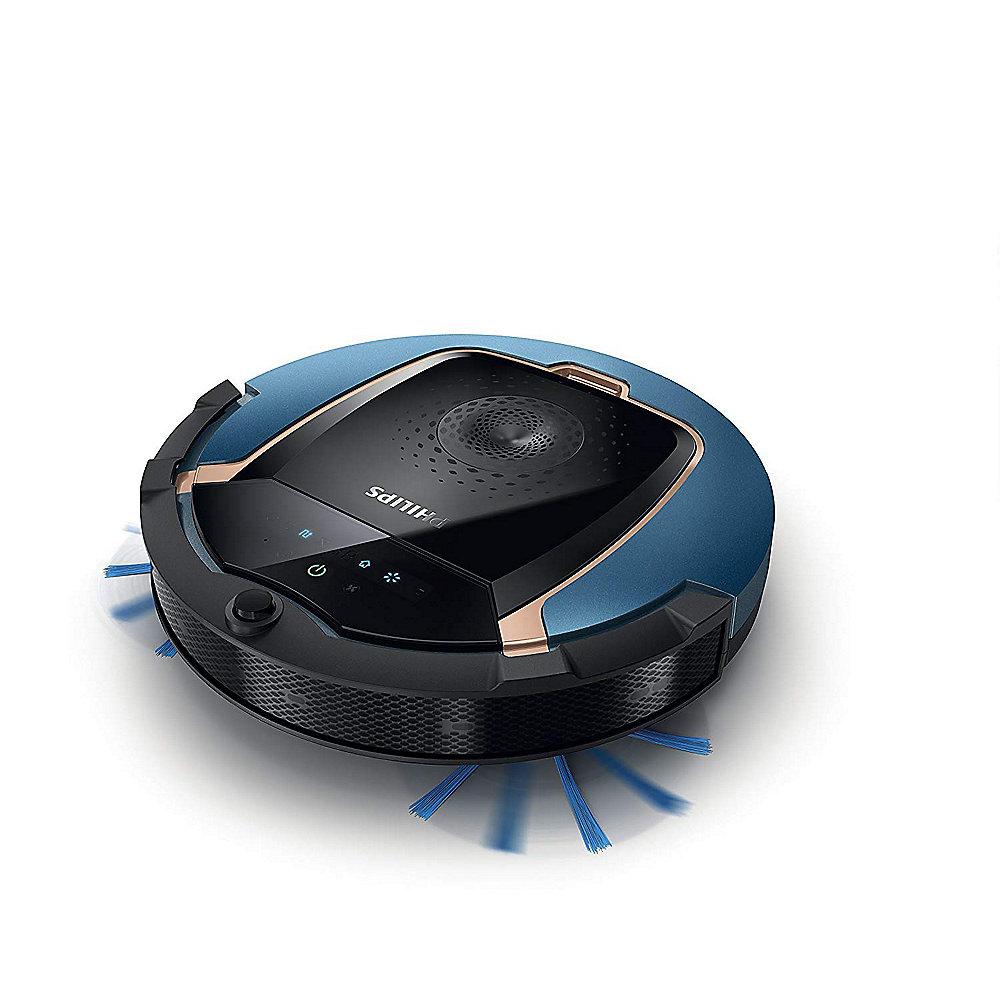 Philips FC8812/01 Smart Pro Active Staubsauger-Roboter blau/schwarz