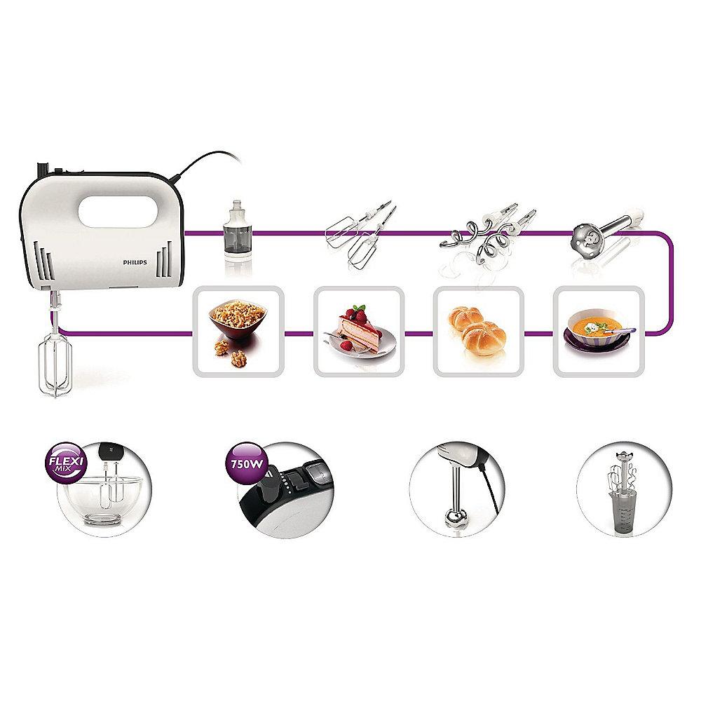 Philips HR1578/00 Avance Collection Handmixer 750 W weiß, Philips, HR1578/00, Avance, Collection, Handmixer, 750, W, weiß