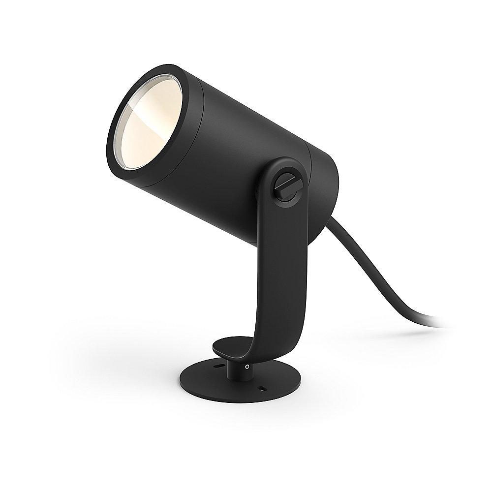 Philips Hue LED Gartenspot Lily 3er Basis-Set schwarz