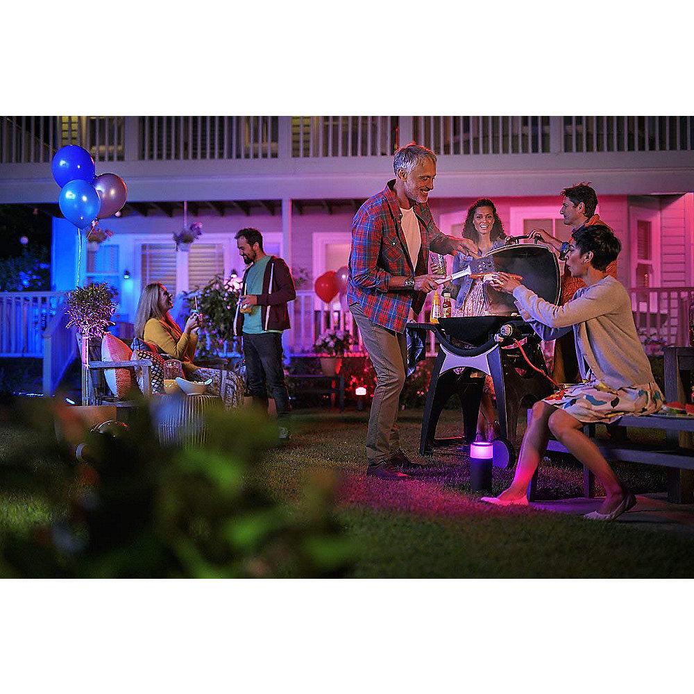 Philips Hue LED Sockel-/Wegeleuchte Calla Basis-Set schwarz