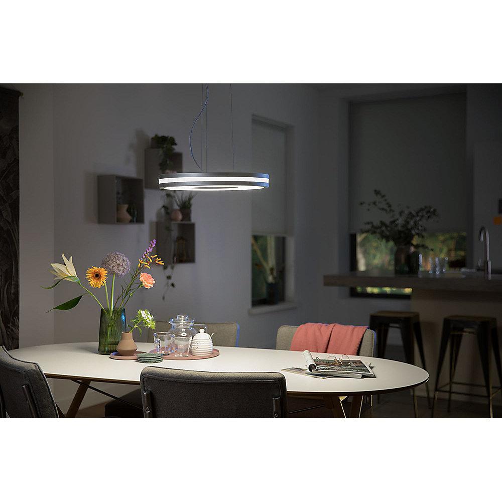 Philips Hue White Ambiance Being Pendelleuchte Silber inkl. Dimmschalter