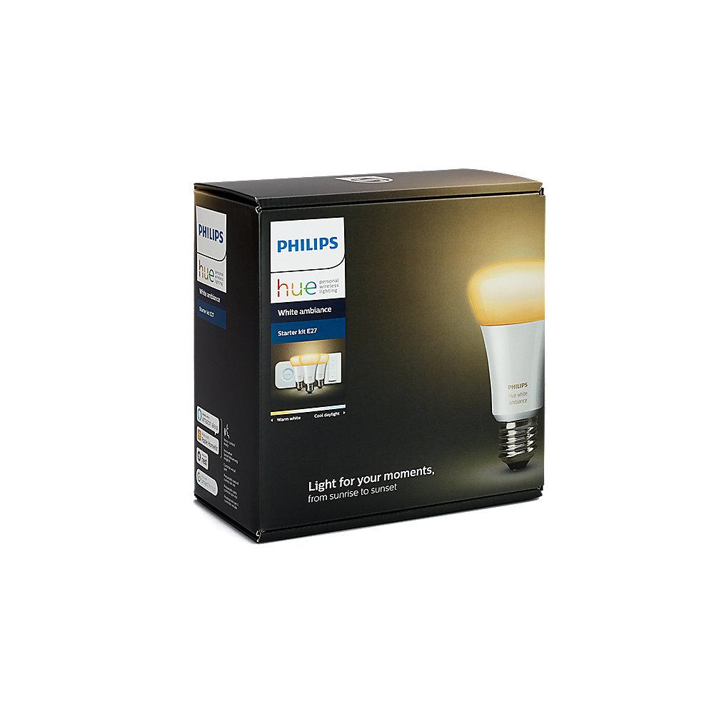 Philips Hue White Ambiance LED E27 3er Starter Set 9,5W (2017)