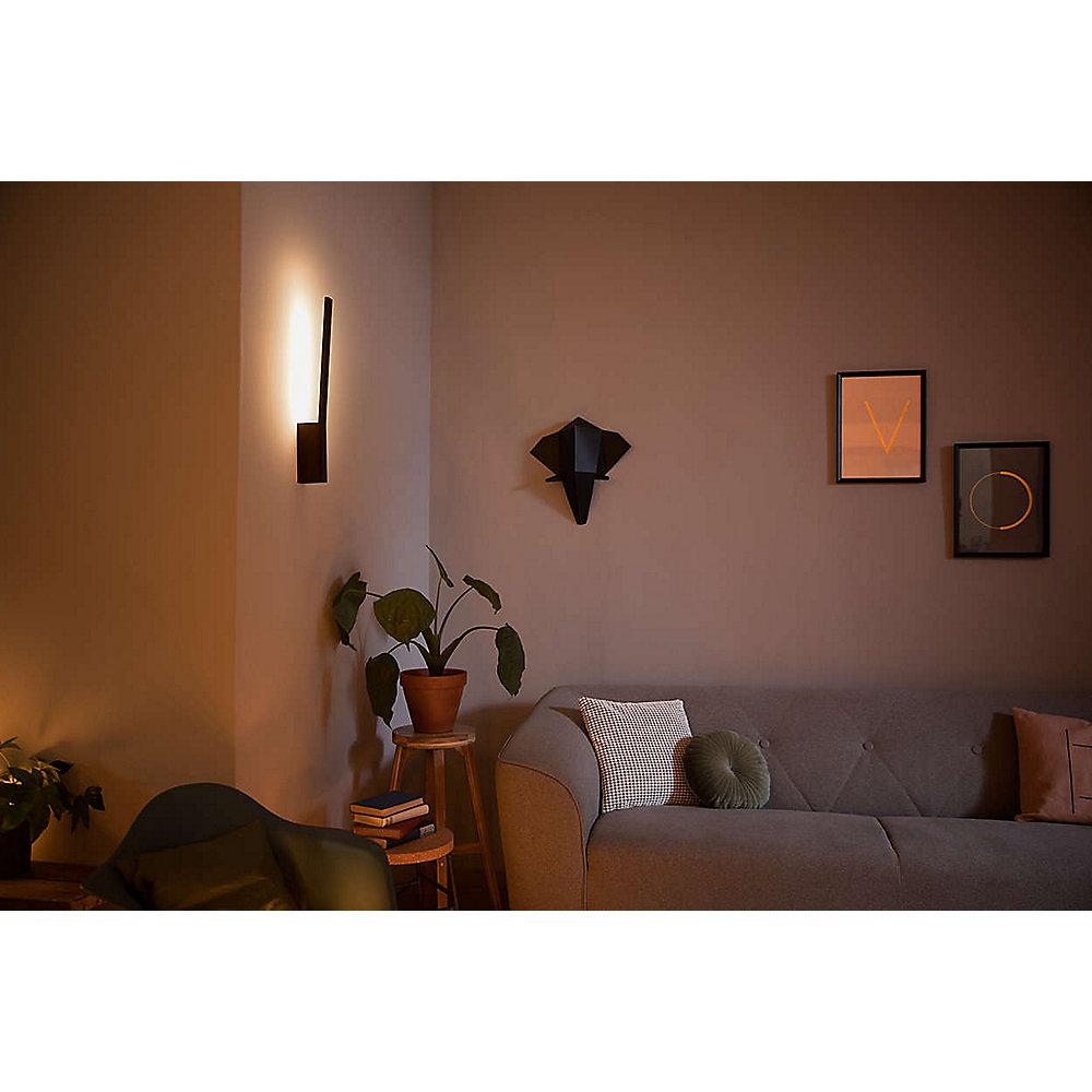 Philips Hue White and Color Ambiance Liane Wandleuchte schwarz