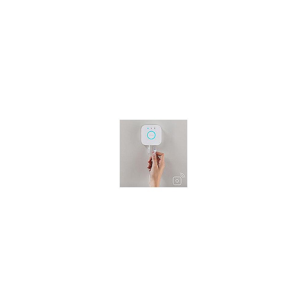 Philips Hue White Fuzo LED Wandleuchte quadratisch Block, Schwarz, 1150lm