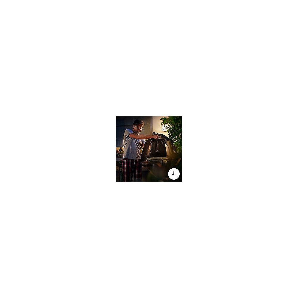 Philips Hue White Fuzo LED Wandleuchte quadratisch Block, Schwarz, 1150lm