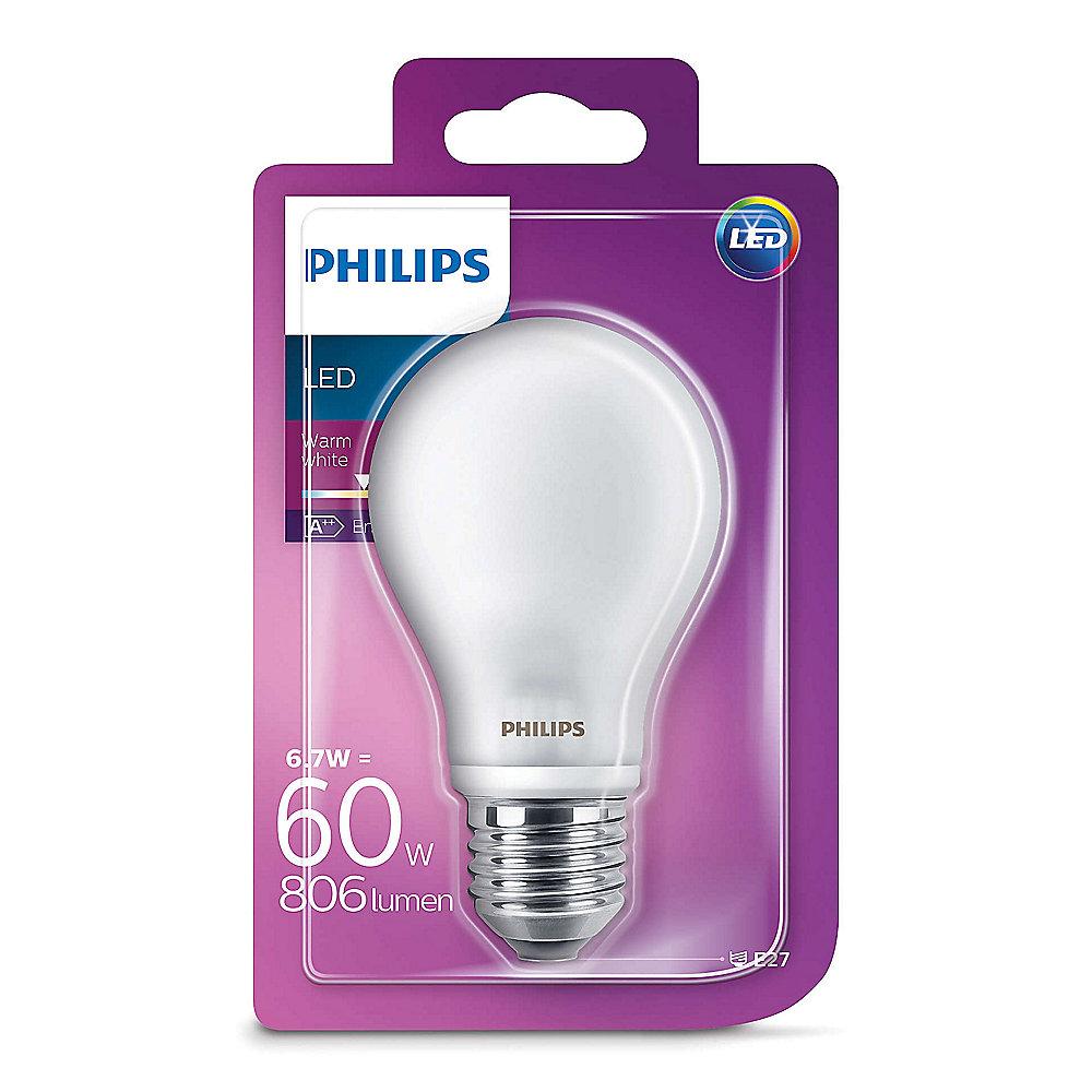 Philips LEDClassic Birne A60 6,7W (60W) E27 matt warmweiß, Philips, LEDClassic, Birne, A60, 6,7W, 60W, E27, matt, warmweiß