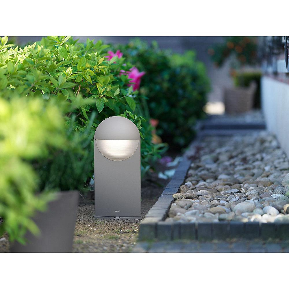 Philips myGarden Capricorn LED-Sockel-/Wegeleuchte grau 40 cm