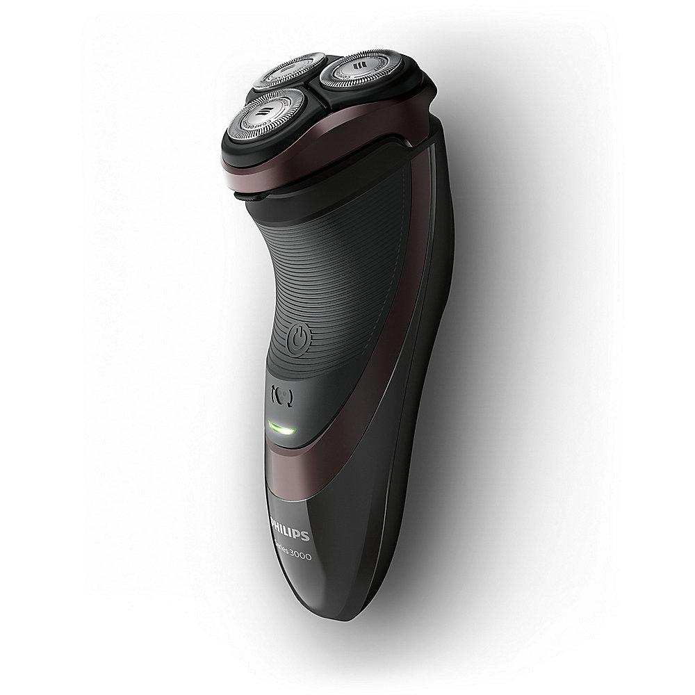 Philips S3520/06 Shaver Series 3000 Trockenrasierer schwarz/braun