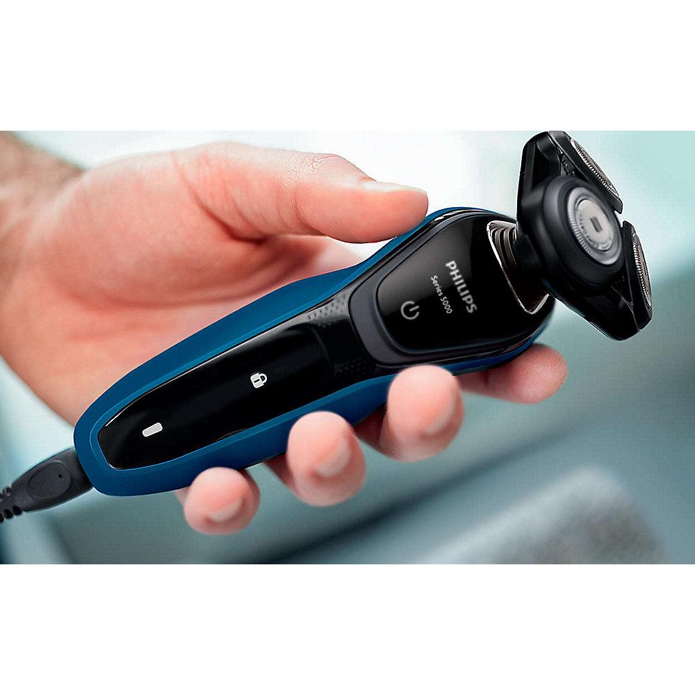 Philips S5250/06 Shaver series 5000 Nass-/Trockenrasierer Präzisionstrimmer Blau