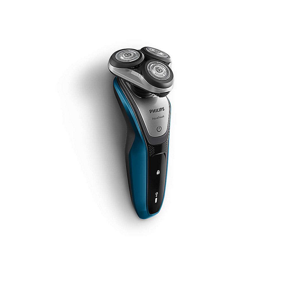 Philips S5420/06 AquaTouch elektrischer Nass-/Trockenrasierer blau/schwarz