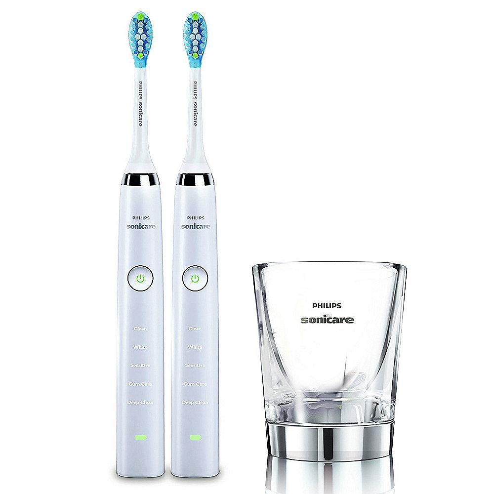 Philips Sonicare HX9327/87 DiamondClean Schallzahnbürste weiß (Doppelpack)